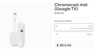 Google Chromecast met Google TV - 4K HDR - Wit voor €45 in de Google store