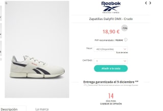 Zapatillas Reebok desde tan solo 7,90€