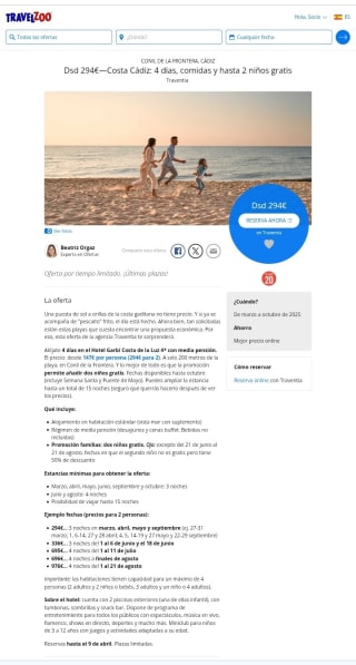 Cádiz Media Pensión 4 días con niños gratis desde 294€ para 2 personas.
