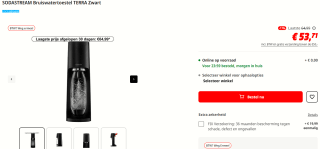 SODASTREAM Bruiswatertoestel voor €53,71 bij de Mediamarkt