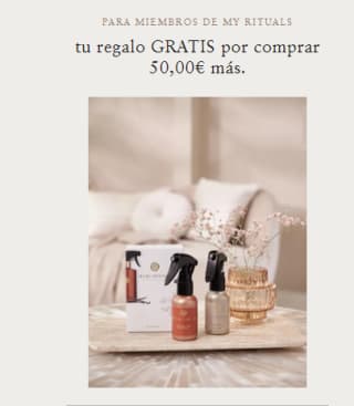 Rebajas de hasta -50% en Rituals y regalo por compra