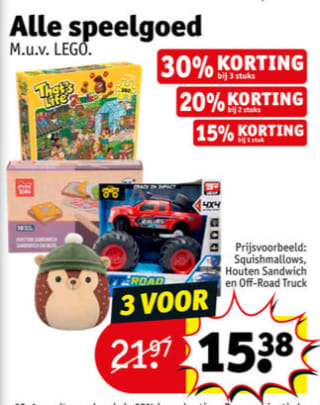 Tot 30% stapelkorting op speelgoed bij Kruidvat