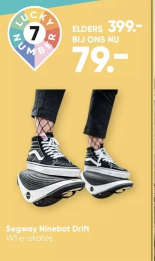Ninebot by Segway elektrische skates Drift W1 voor €79 bij de Big Bazar