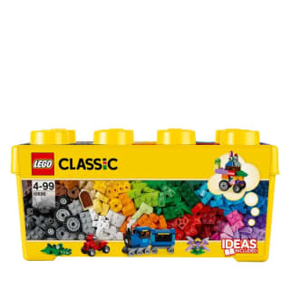Caja de Ladrillos Mediana Lego Classic 10696 Base Verde, Coches y Animales por 12,17€