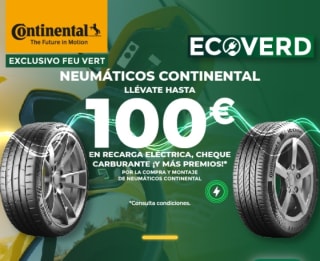 Llévate hasta -100€ en Neumáticos Continental.