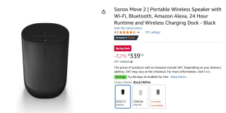 Sonos Move (Gen2) Zwart voor €339 bij Amazon