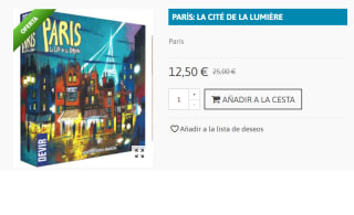 Juego de Mesa PARÍS: LA CITÉ DE LA LUMIÈRE por 12.5€