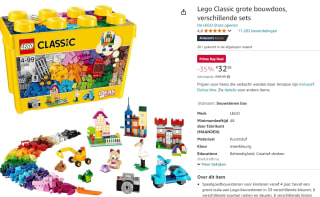 LEGO Classic Creatieve Grote Opbergdoos (10698) voor €32,28 met Amazon Prime