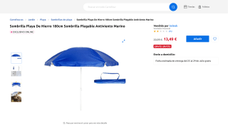 Sombrilla anti viento por 13,49€