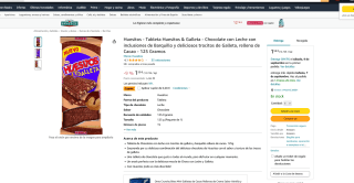 Tableta Huesitos & Galleta Chocolate con Leche con inclusiones de Barquill relleno de Cacao 1.25 Gramos