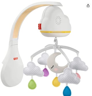 Juguete de cuna Móvil Nubes y Lunas marca Fisher price por 17,50€