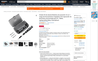 Vinabo Kit Destornilladores Precisión 32en1 por 7,64€