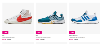 30% extra kassa korting op de sale tot 84% korting bij Sneakerbaas