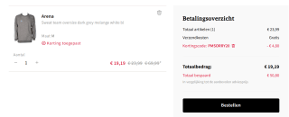 Arena Oversized Team Sweatshirt voor €19,19 dmv code bij Otrium