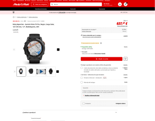 Reloj Garmin 7x Pro solar a tan solo 627,27€