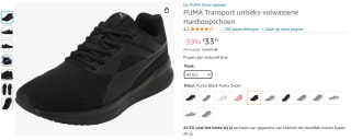 PUMA Transport Unisex Adult loopschoenen voor €33,45 bij Amazon