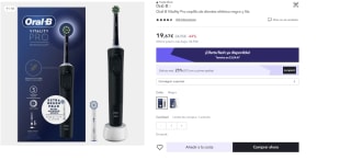 Cepillo eléctrico - Oral-B Vitality Pro, Con 2 Cabezales, Diseñado Por Braun por 14.75€