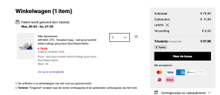 Nike Air Max 270- Sneakers Heren voor €67,96 dmv code bij Zalando