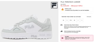 Fila Teratach sneakers voor €20 bij JD Sports