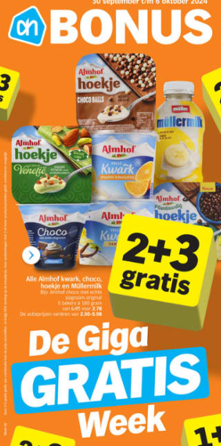 Albert Heijn Hamsterweken veel producten 2+3 gratis