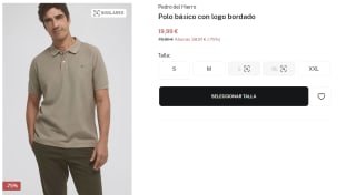 Polo básico con logo bordado para Hombre Pedro del Hierro por 19.9€