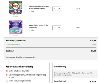 Gratis Dreft Platinum+ Vaatwascapsules. bij aankoop van actieproducten bij Kruidvat