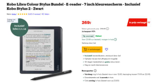 Kobo Libra Colour Stylus Bundel - E-reader - 7 inch kleurenscherm voor €269 bij Bol