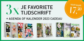 3x tijdschrift én een agenda of (scheur)kalender naar keuze voor €17,50