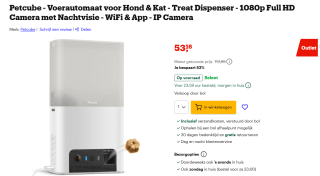 Petcube - Voerautomaat voor Hond & Kat voor €53,16 bij Bol