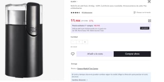 Molinillo de Café 50g 160W marca Klack por 7.14€