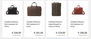 Diverse Castelijn en Beerens (laptop)tassen vanaf €79 + ING rentepunten