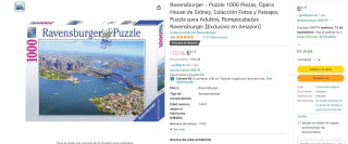 Recopilación de puzzles de la marca Ravensburger desde 3,57€