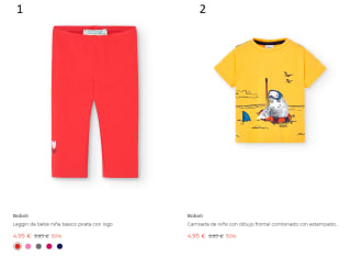 Descuentos de -50% en la marca Boboli para infantil desde ECI