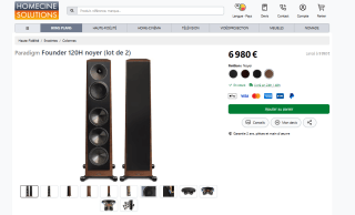Paire d'Enceintes Colonne - Paradigm Founder 120H à 6980€