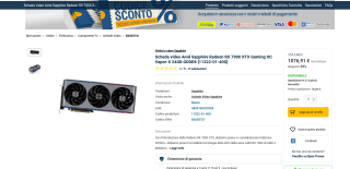 Tarjeta gráfica Sapphire Nitro+ RX 7900 XTX Vapor-X por solo 1.076,91€