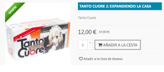 Juego de Mesa Tanto Cuore 2: Ampliando la casa por 12€