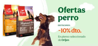 -10% de Descuento en pienso para perros Orijen.