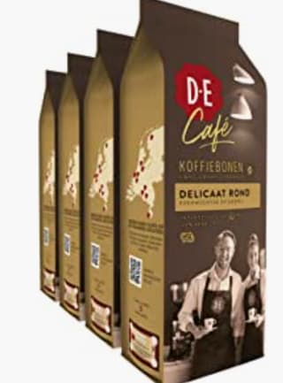 Douwe Egberts soepel en rond koffiebonen 4 zakken van 500 g voor €21,99 bij Amazon.nl