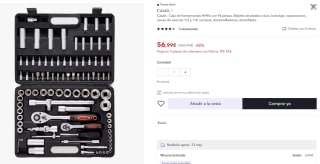 Casals Caja de herramientas HH94 con 94 piezas por 56,99€ (cuenta nueva 46,99€)