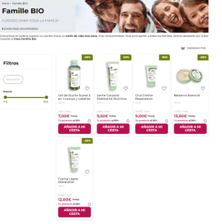 50% dto en productos Famille BIO