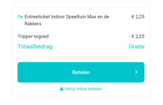 TRIPPER €2,50 gratis tegoed op je account