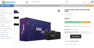 Tarjeta Gráfica Intel Arc B580 Limited Edition por solo 264,61€
