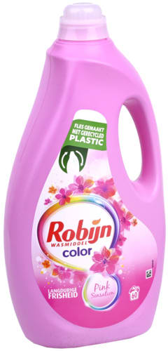 Robijn Vloeibaar Wasmiddel Pink Sensation Color 3 liter voor €6,99 bij Butlon