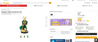 Cargador Cable Guy Marvel Loki por 10,40€ socios (10,95€ no socios)