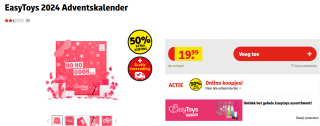 Easytoys 2024 adventskalender voor €9,99 bij Kruidvat