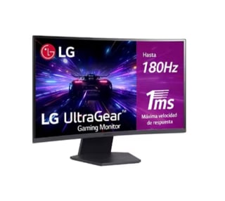 Monitor gaming LG UltraGear 27" curvo 1000R 1ms 2560 x 1440 QHD 180Hz AMD FreeSync 27GS60QC-B por 153,57€