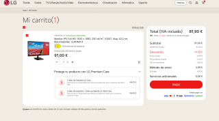 LG Monitor 24.5" IPS Full HD BlackStabilizer 100 Hz (25MS500-B) por solo 81,90€