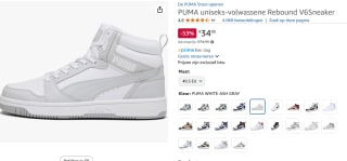 PUMA Rebound V6 sneakers voor €34,95 bij Amazon