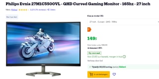 Philips Momentum 27M1C5500VL/00 computer monitor 68,6 cm (27") voor €149 bij Bol