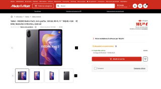 Tablet 11" Xiaomi Redmi Pad 2 por solo 161,29€
